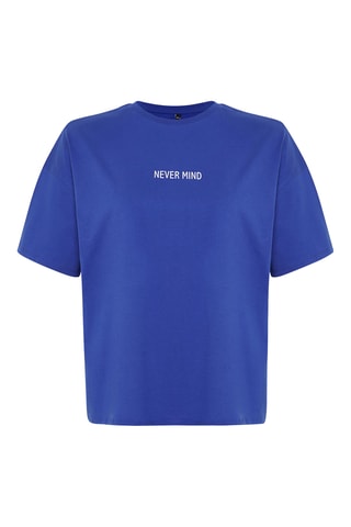 T-shirt oversize - Azul
