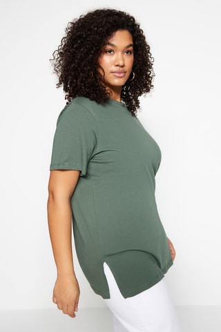 T-shirt oversize - Verde-escuro
