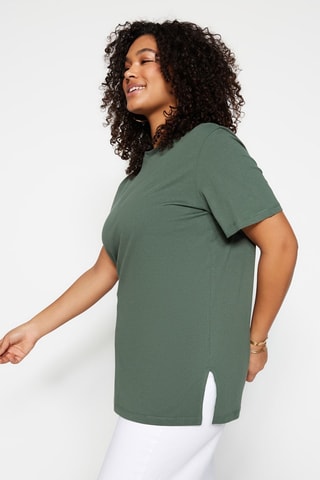 T-shirt oversize - Verde-escuro