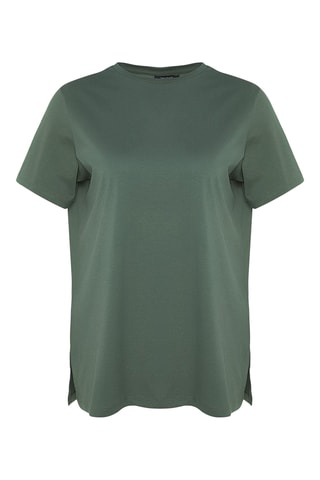 T-shirt oversize - Verde-escuro