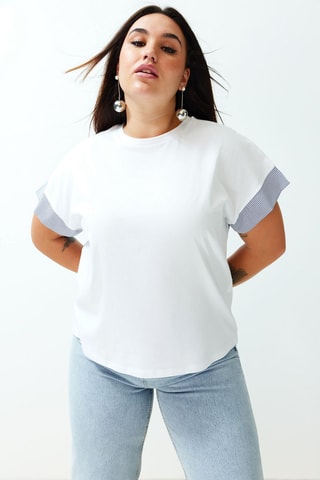 T-shirt oversize - Branco