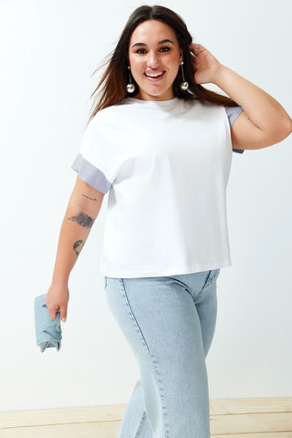 T-shirt oversize - Branco
