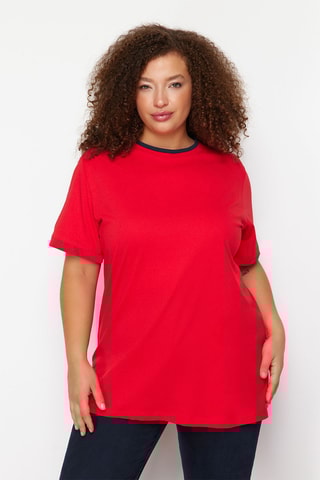 T-shirt oversize - Vermelho