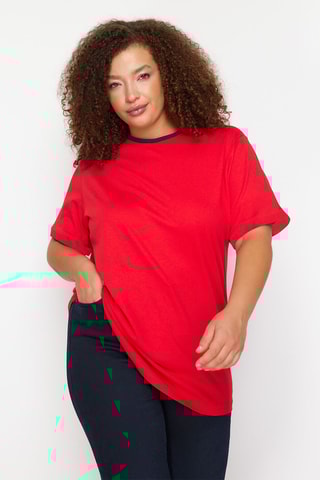 T-shirt oversize - Vermelho