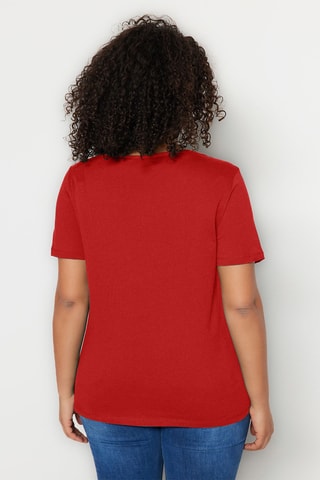 T-shirt oversize - Vermelho