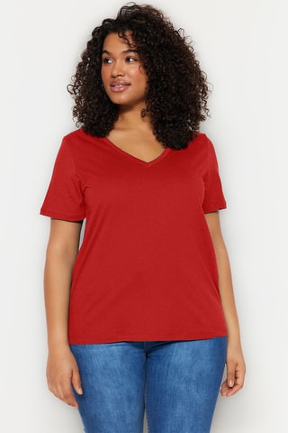 T-shirt oversize - Vermelho