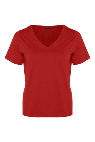 T-shirt oversize - Vermelho