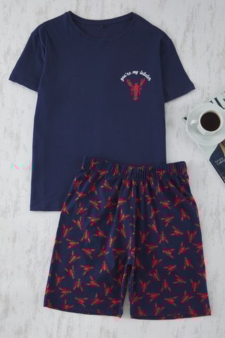 Pijama - Azul-marinho