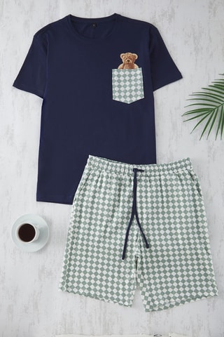 Pijama - Azul-marinho