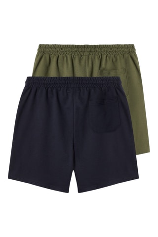 2 bermudas - Azul-marinho e caqui
