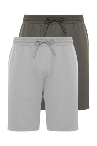 2 bermudas - Antracite e cinzento
