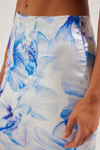 Saia midi - Azul