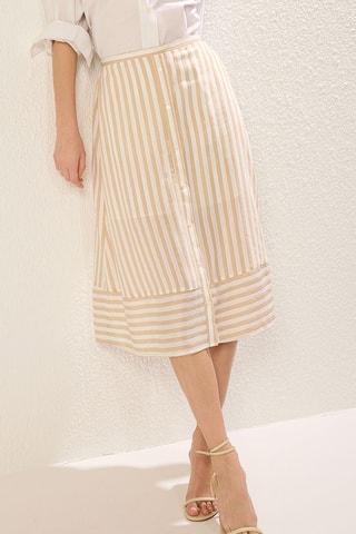 Saia midi - Bege