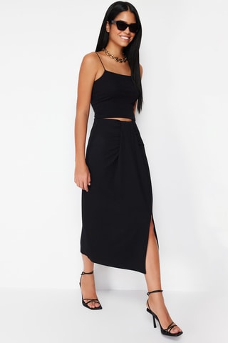Saia midi - Preto