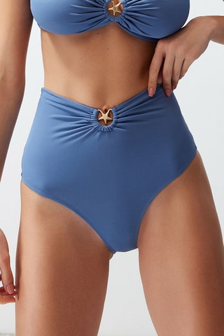 Culotte taille haute - Bleu