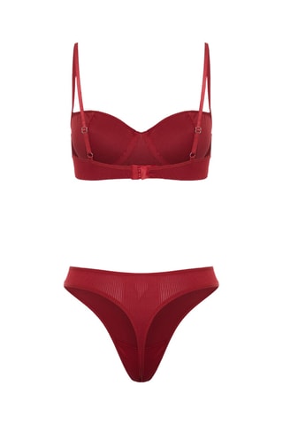 Soutien-gorge et culotte - Bordeaux