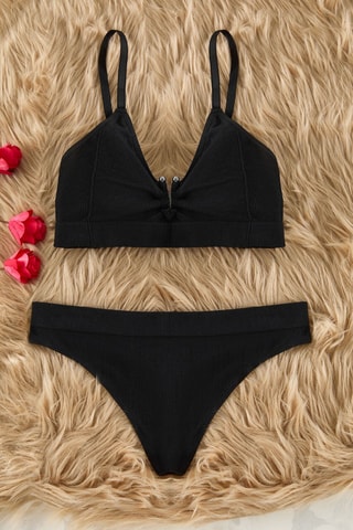 Soutien desportivo e string - Preto