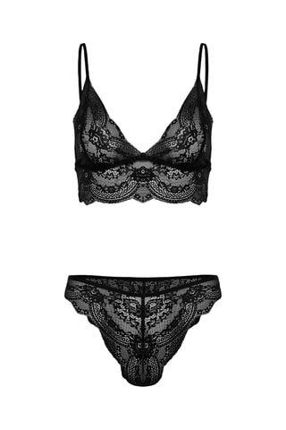 Bralette et tanga - Noir