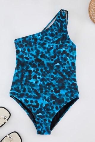 Maillot 1 pièce - Noir et bleu