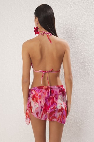 Maillot 2 pièces et paréo - Rose