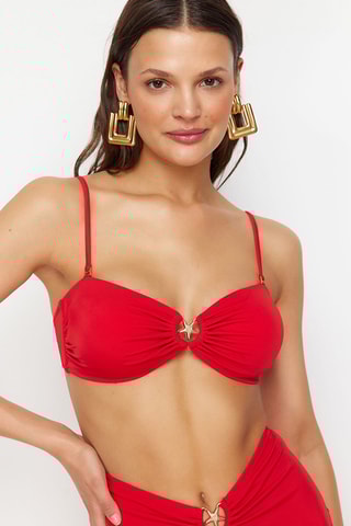 Parte de cima de biquíni - Vermelho