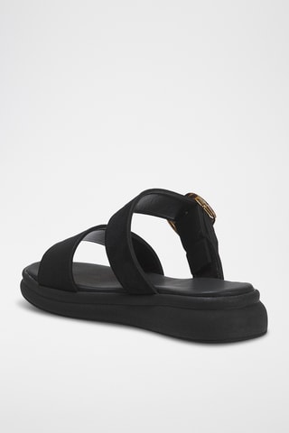 Mules com plataforma - Preto