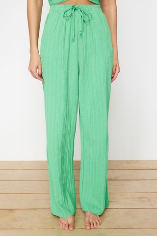Crop top e calças - Verde