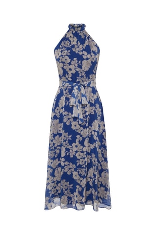 Vestido comprido - Azul-marinho