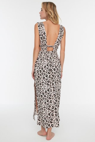Vestido midi - Bege