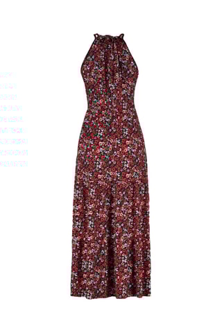 Vestido comprido - Vermelho e preto