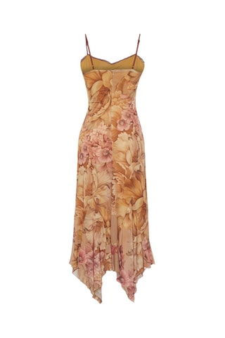 Vestido midi - Bege