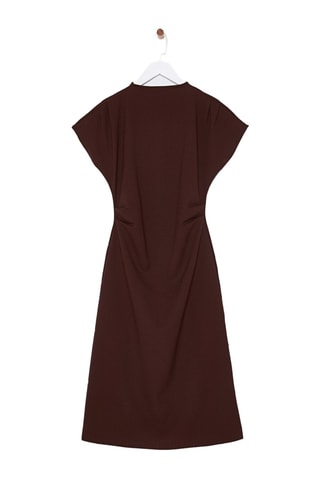 Vestido midi - Castanho