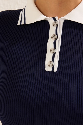Vestido-polo - Azul-marinho
