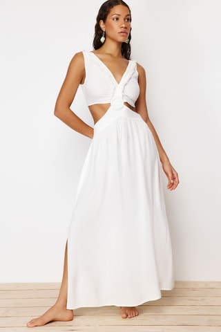 Vestido comprido - Cru