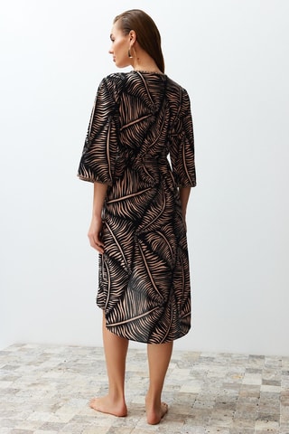 Robe portefeuille - Noir