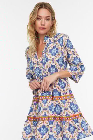 Vestido estilo patinadora - Azul