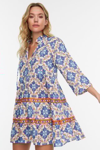 Vestido estilo patinadora - Azul