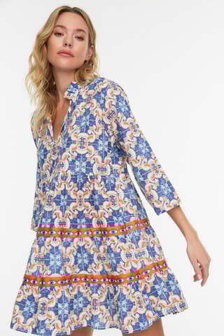 Vestido estilo patinadora - Azul