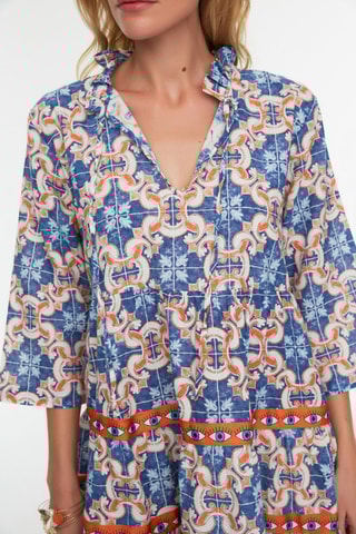 Vestido estilo patinadora - Azul