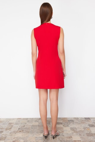 Vestido direito - Vermelho
