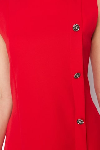 Vestido direito - Vermelho