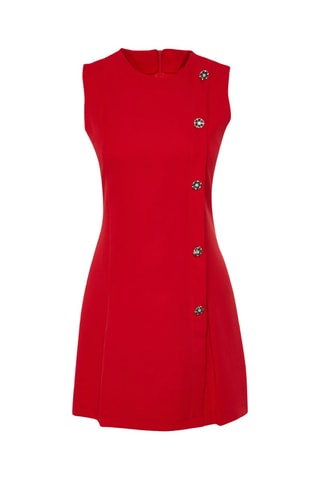 Vestido direito - Vermelho