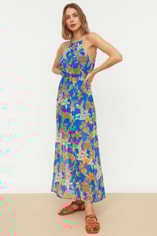 Robe longue - Bleu marine
