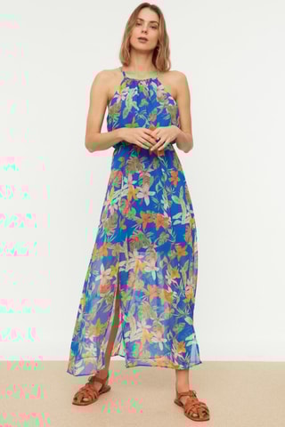 Robe longue - Bleu marine
