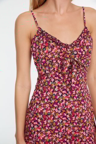 Vestido estilo patinadora - Preto e rosa