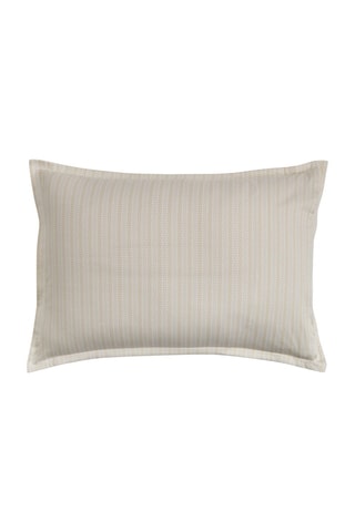 Fronha em cetim de algodão 120 fios/cm² Clover - Branco e dourado