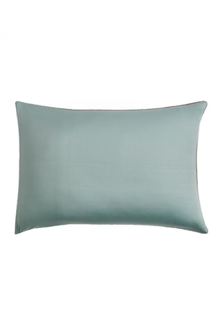 Fronha em cetim de algodão 120 fios/cm² Harlow - Azul