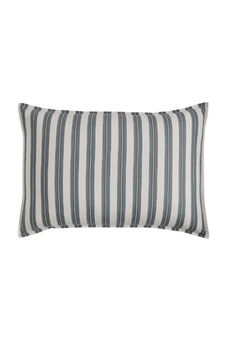 Fronha em percal de algodão 80 fios/cm² Sailor - Branco e azul