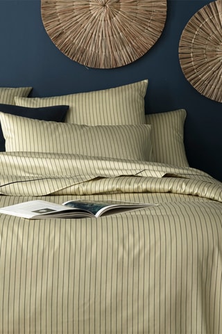 Conjunto de edredão em algodão 120 fios/cm² Wyatt - Creme