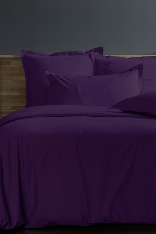 Capa de edredão em cetim de algodão 120 fios/cm² - Violeta